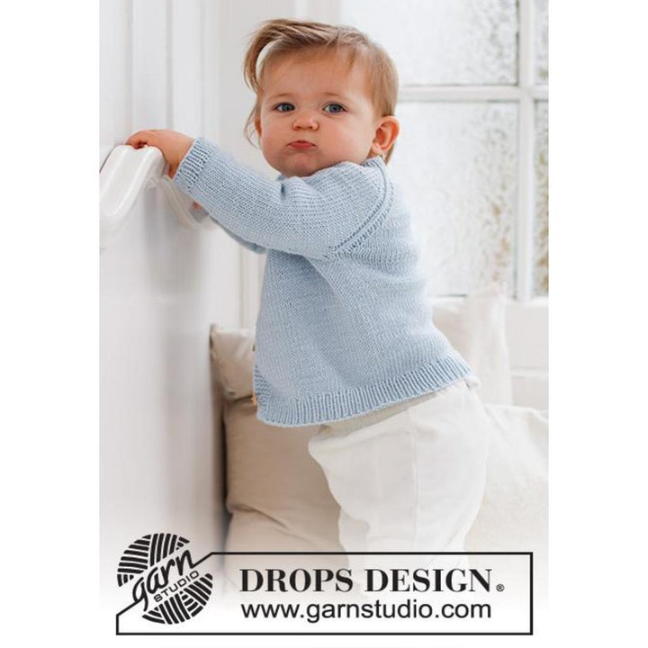 Baby Cardigan Dream in Blue Strickanleitung - Drops Design (PDF) bei bei bei bei bei bei bei bei bei bei bei Lieblingsgarn
