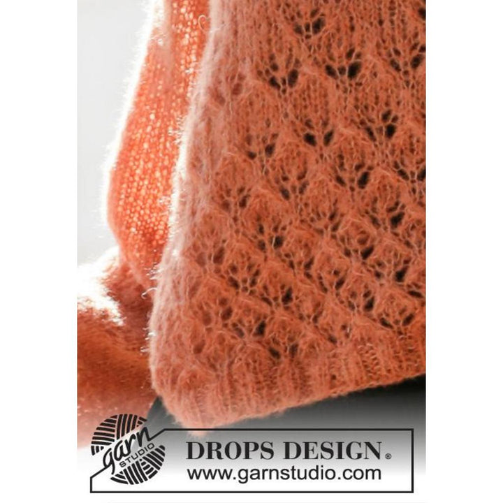 Pullover mit Raglan und Lochmuster Strickanleitung - Drops Design (PDF) bei bei bei bei bei bei bei bei bei bei Lieblingsgarn