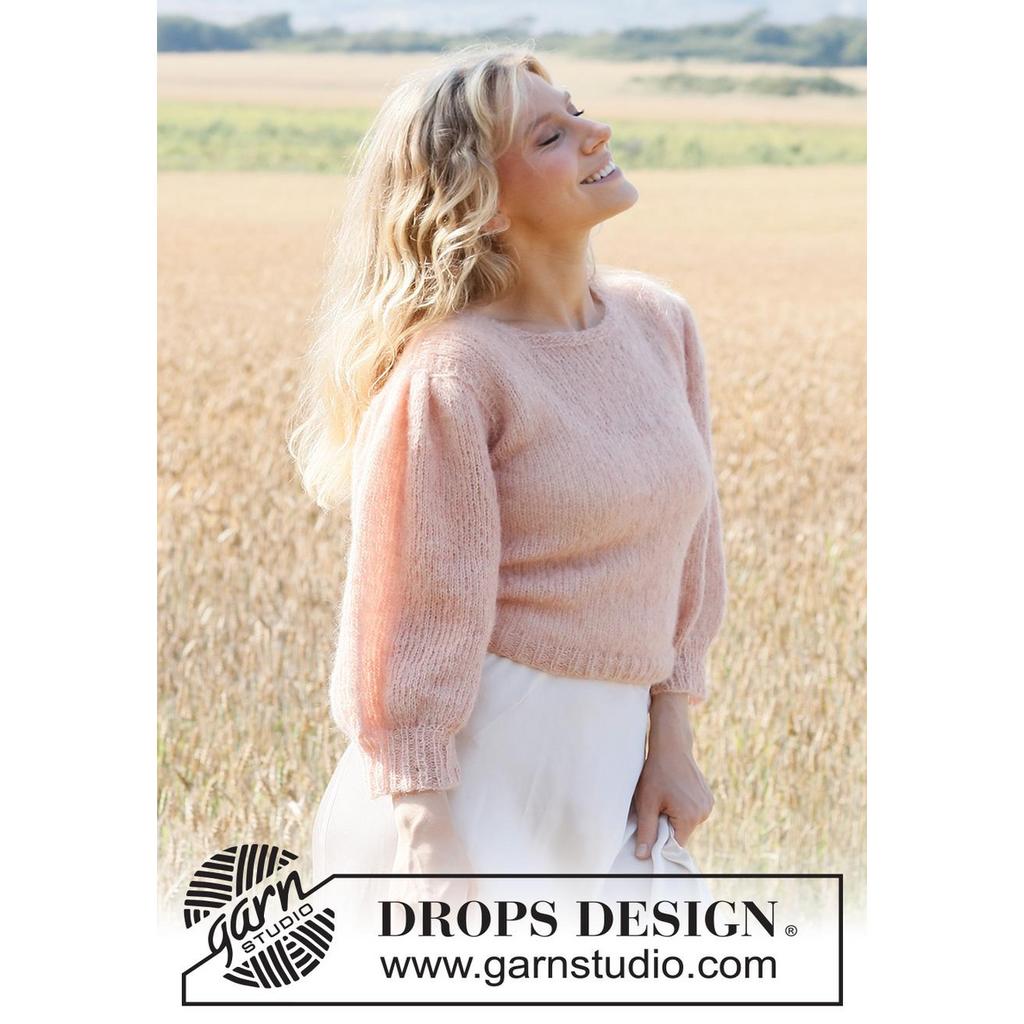 Peaches and Cream Pullover Strickanleitung - Drops Design (PDF) bei bei bei bei bei bei bei bei bei bei bei bei Lieblingsgarn