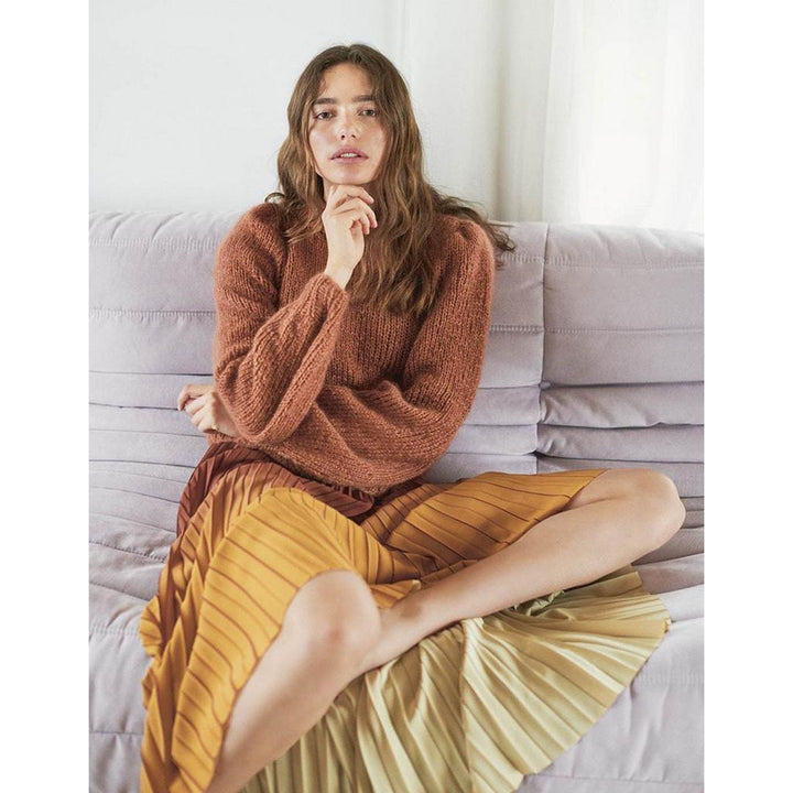 Puffärmel-Pullover Strickanleitung - Sandnes Garn / Liv Stangeland (PDF) bei bei bei bei bei bei bei bei bei Lieblingsgarn