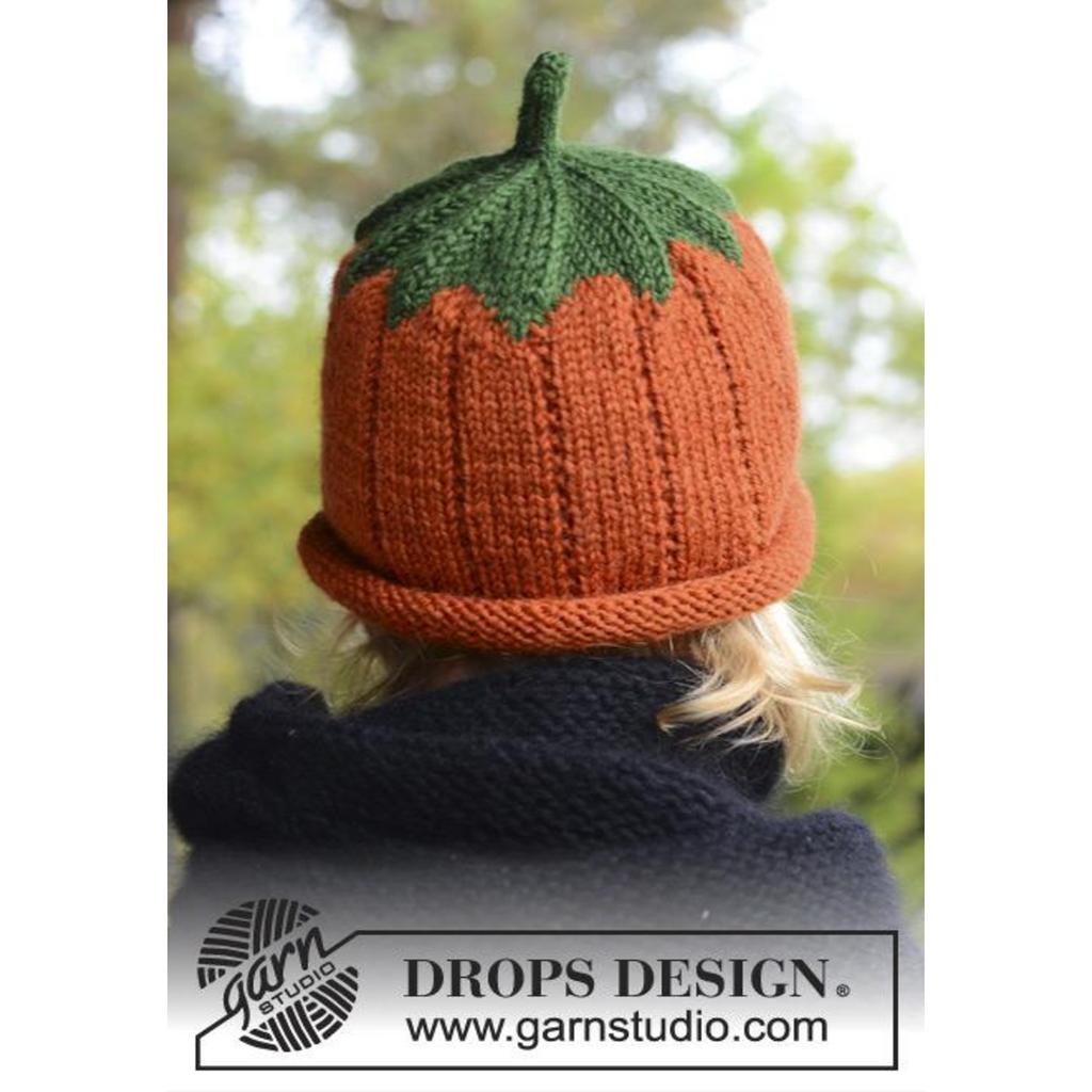Sweet Pumpkin Kürbismütze Strickanleitung - Drops Design (PDF) bei bei bei bei bei bei bei bei bei bei bei bei Lieblingsgarn