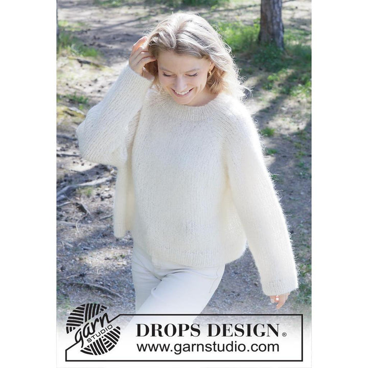 Dove Feather Pullover Strickanleitung - Drops Design (PDF) bei bei bei bei bei bei bei bei bei bei bei bei Lieblingsgarn