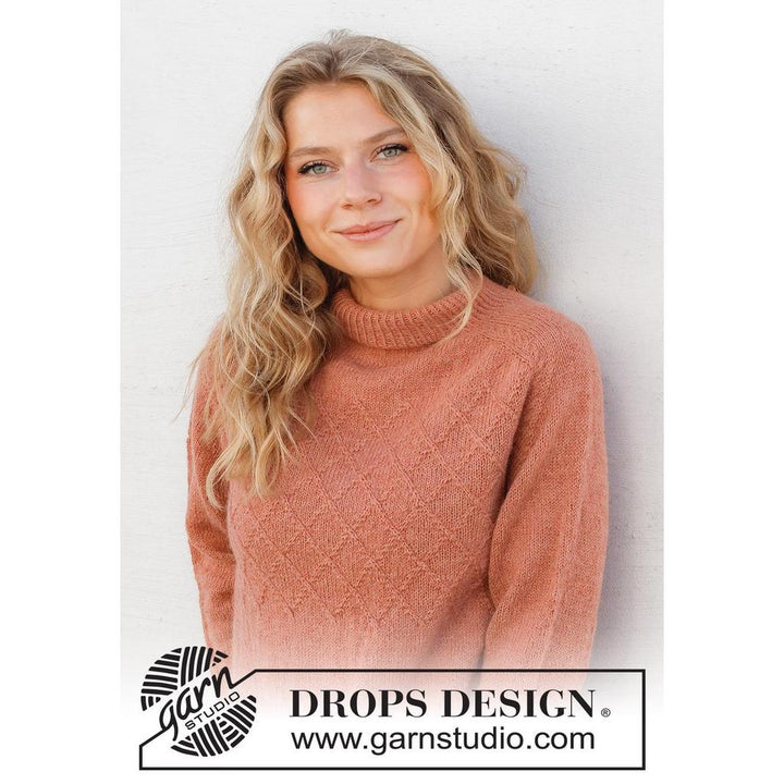 Pullover mit Zopfmuster und Sattelschulter Strickanleitung - Drops Design (PDF) bei bei bei bei bei bei bei bei Lieblingsgarn
