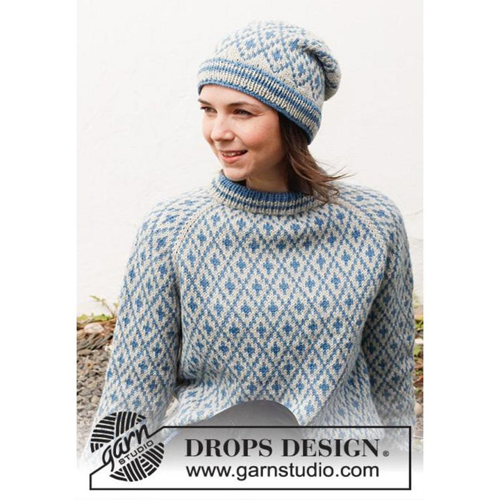 Fjord Mosaic Pullover Strickanleitung - Drops Design (PDF) bei bei bei bei bei bei bei bei bei bei bei bei Lieblingsgarn