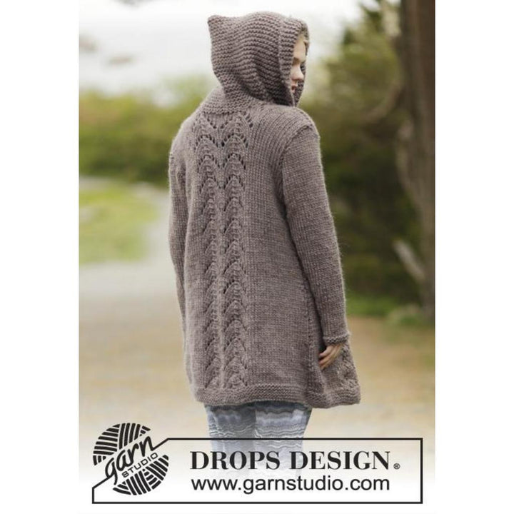 Into The Woods Jacke mit Kapuze Strickanleitung - Drops Design (PDF) bei bei bei bei bei bei bei bei bei bei Lieblingsgarn