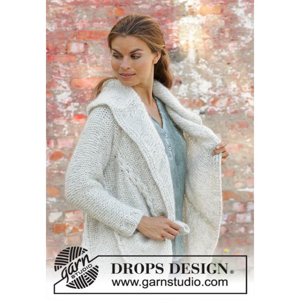 Empress Lange Kreisjacke Strickanleitung - Drops Design (PDF) bei bei bei bei bei bei bei bei bei bei bei bei Lieblingsgarn