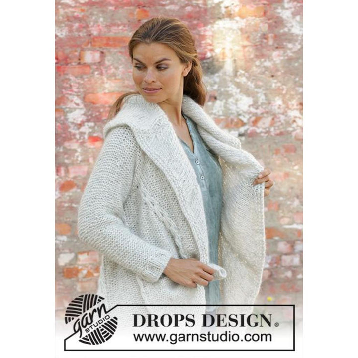 Empress Lange Kreisjacke Strickanleitung - Drops Design (PDF) bei bei bei bei bei bei bei bei bei bei bei bei Lieblingsgarn