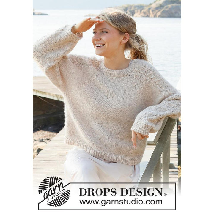 Bronze Summer Sweater Strickanleitung - Drops Design (PDF) bei bei bei bei bei bei bei bei bei bei bei bei Lieblingsgarn