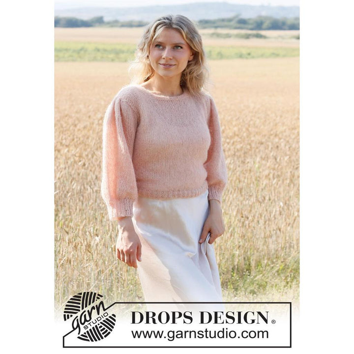 Peaches and Cream Pullover Strickanleitung - Drops Design (PDF) bei bei bei bei bei bei bei bei bei bei bei bei Lieblingsgarn