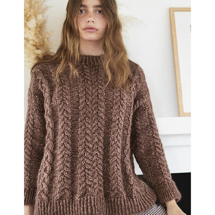 Zopf-Pullover Strickanleitung - Sandnes Garn / Liv Stangeland (PDF) bei bei bei bei bei bei bei bei bei bei bei Lieblingsgarn