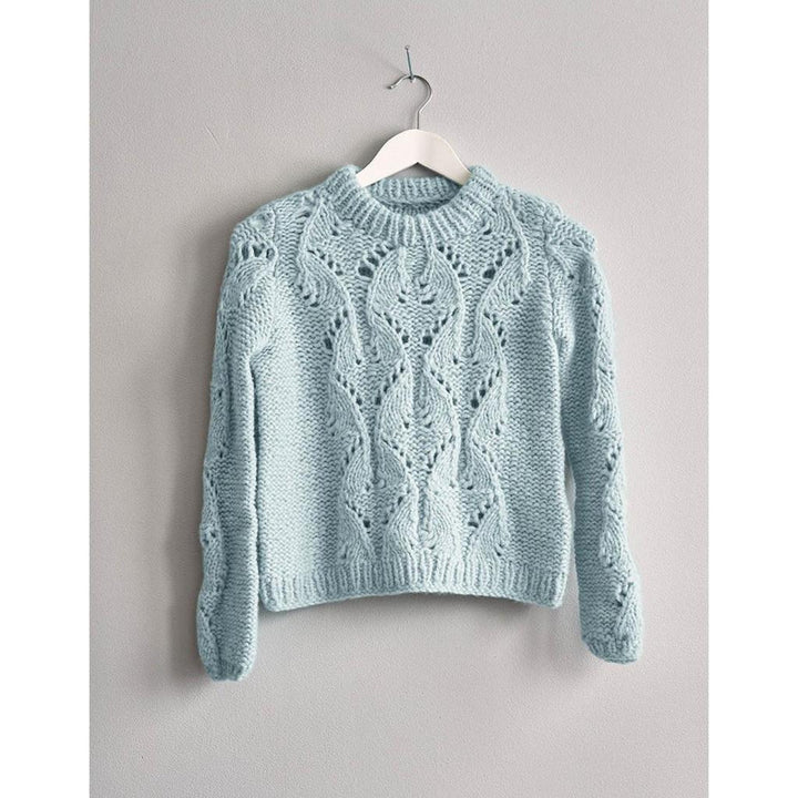 Pullover mit Lochmuster Strickanleitung - Sandnes Garn / Liv Stangeland (PDF) bei bei bei bei bei bei bei bei Lieblingsgarn