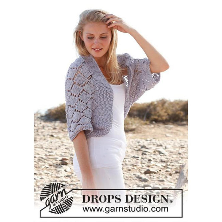 Bolero mit Lochmuster Strickanleitung - Drops Design (PDF) bei bei bei bei bei bei bei bei bei bei bei bei Lieblingsgarn