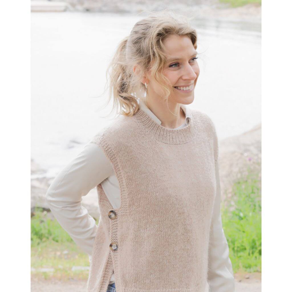 Drops Design Pattern Pullunder Driftwood Vest Strickset - Drops (PDF) bei bei bei bei bei bei bei bei bei bei Lieblingsgarn