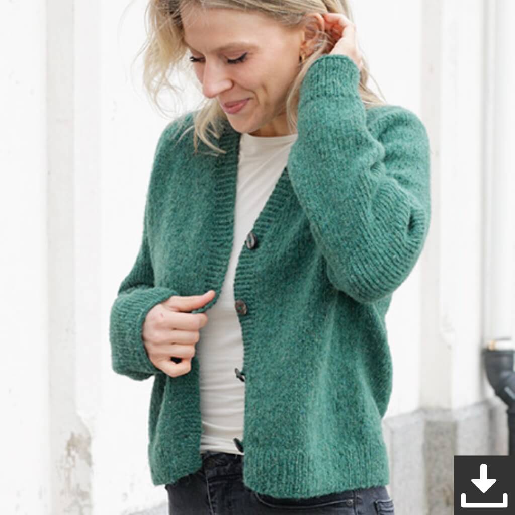 Drops Design Pattern Strickjacke No Nonsense Cardigan Strickset - Drops (PDF) bei bei bei bei bei bei bei bei Lieblingsgarn