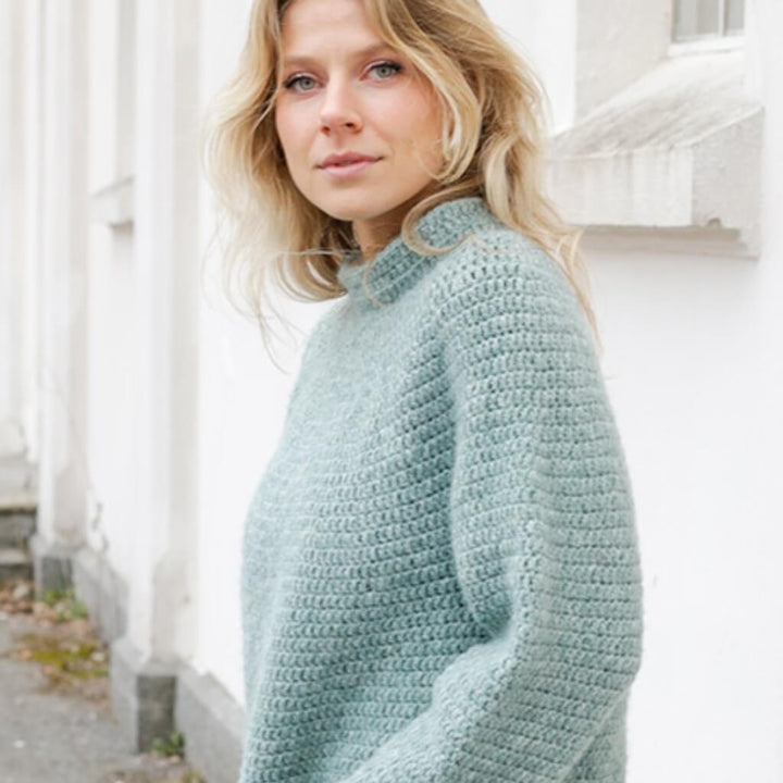 Drops Design Pattern Pullover Sea Foam Sweater Häkelset - Drops (PDF) bei bei bei bei bei bei bei bei bei bei Lieblingsgarn