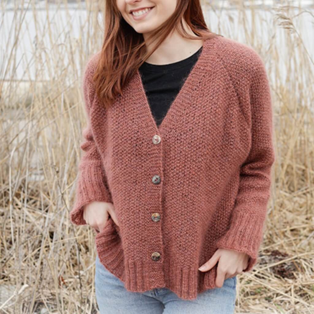 Drops Design Pattern Strickjacke Copper River Cardigan Strickset - Drops (PDF) bei bei bei bei bei bei bei bei Lieblingsgarn