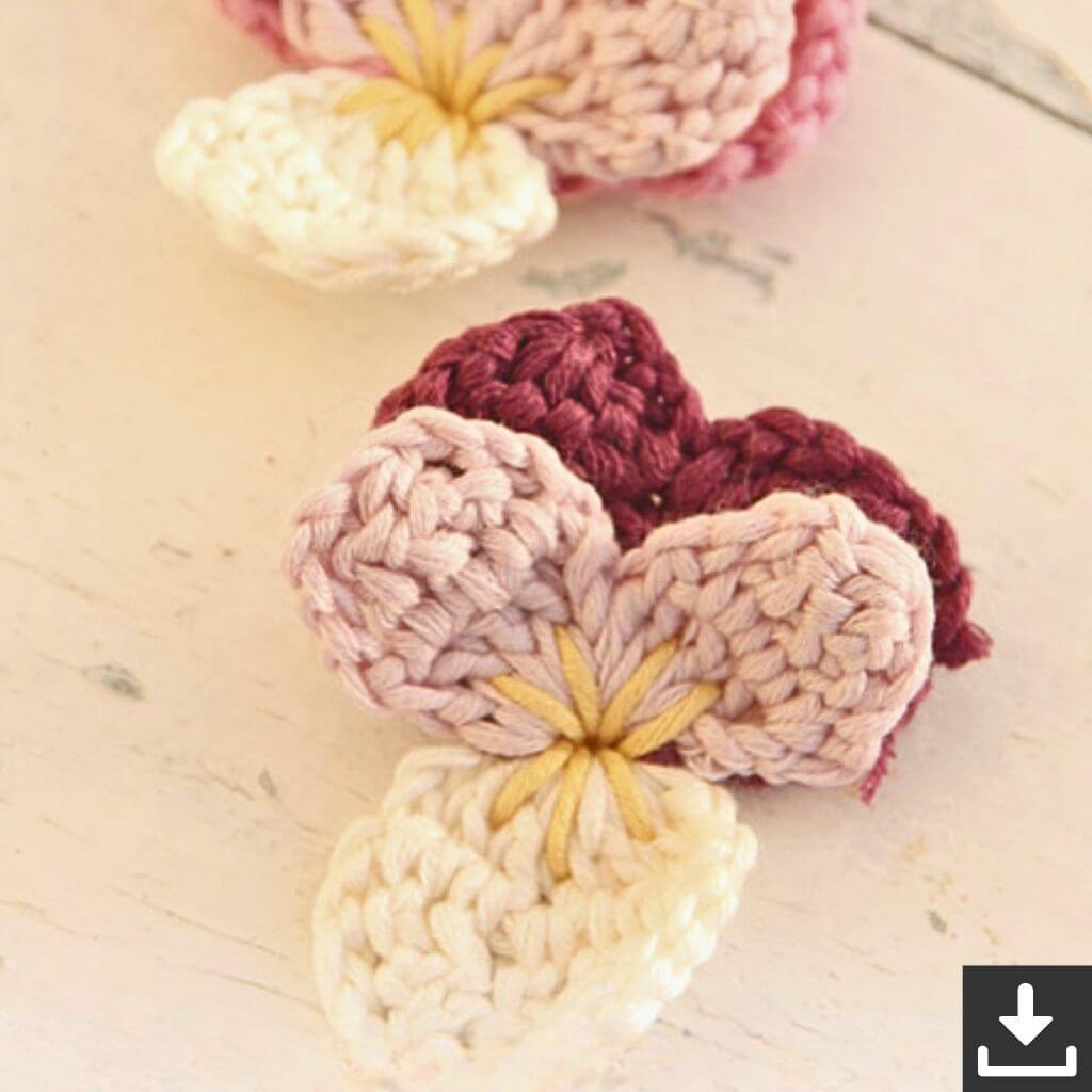Drops Design Pattern Violet Dreams Blumen Häkelset - Drops Design (PDF) bei bei bei bei bei bei bei bei bei bei Lieblingsgarn
