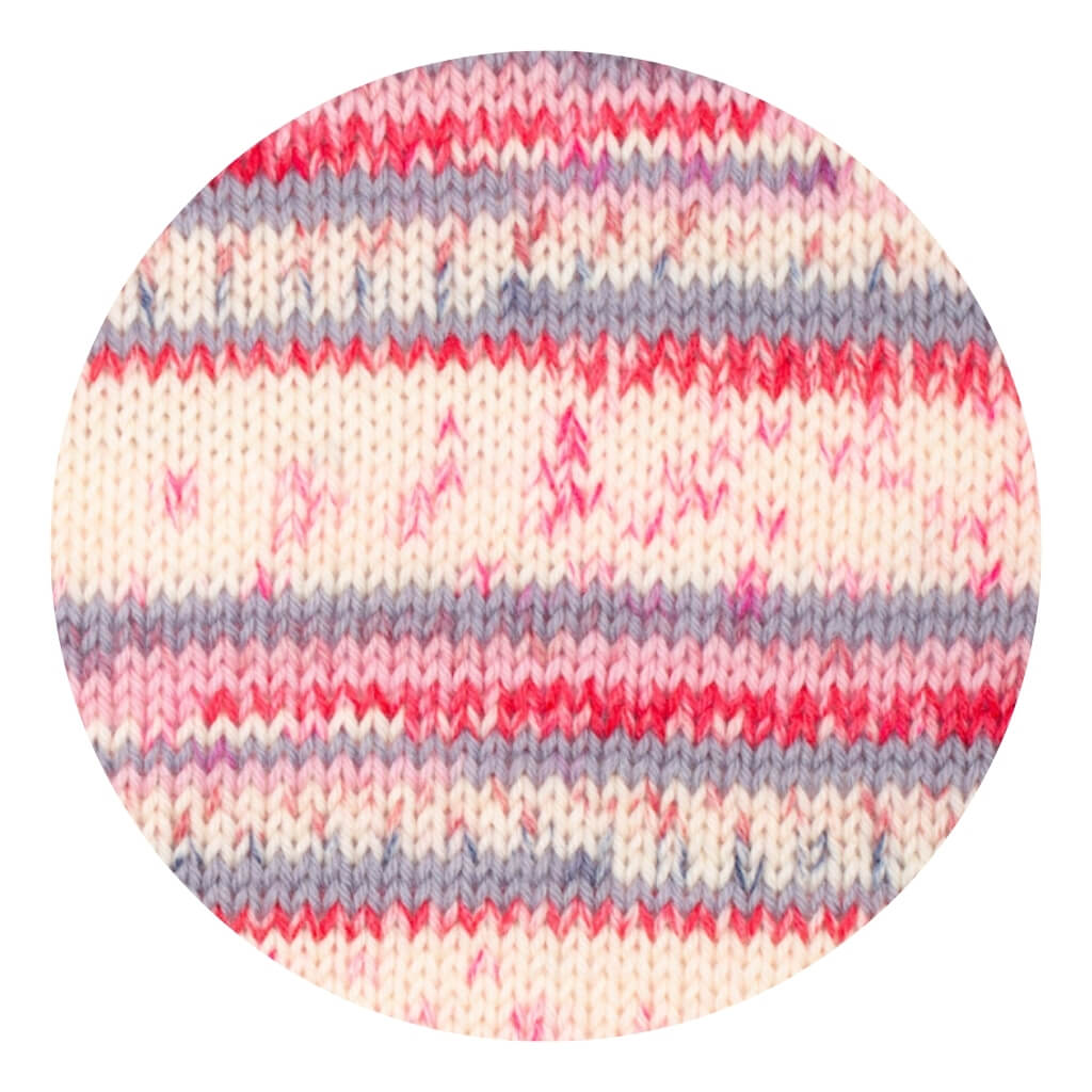 Drops Design Drops Fiesta, Farbe 19 berries &amp; cream – Schurwolle und Synthetik bei Lieblingsgarn