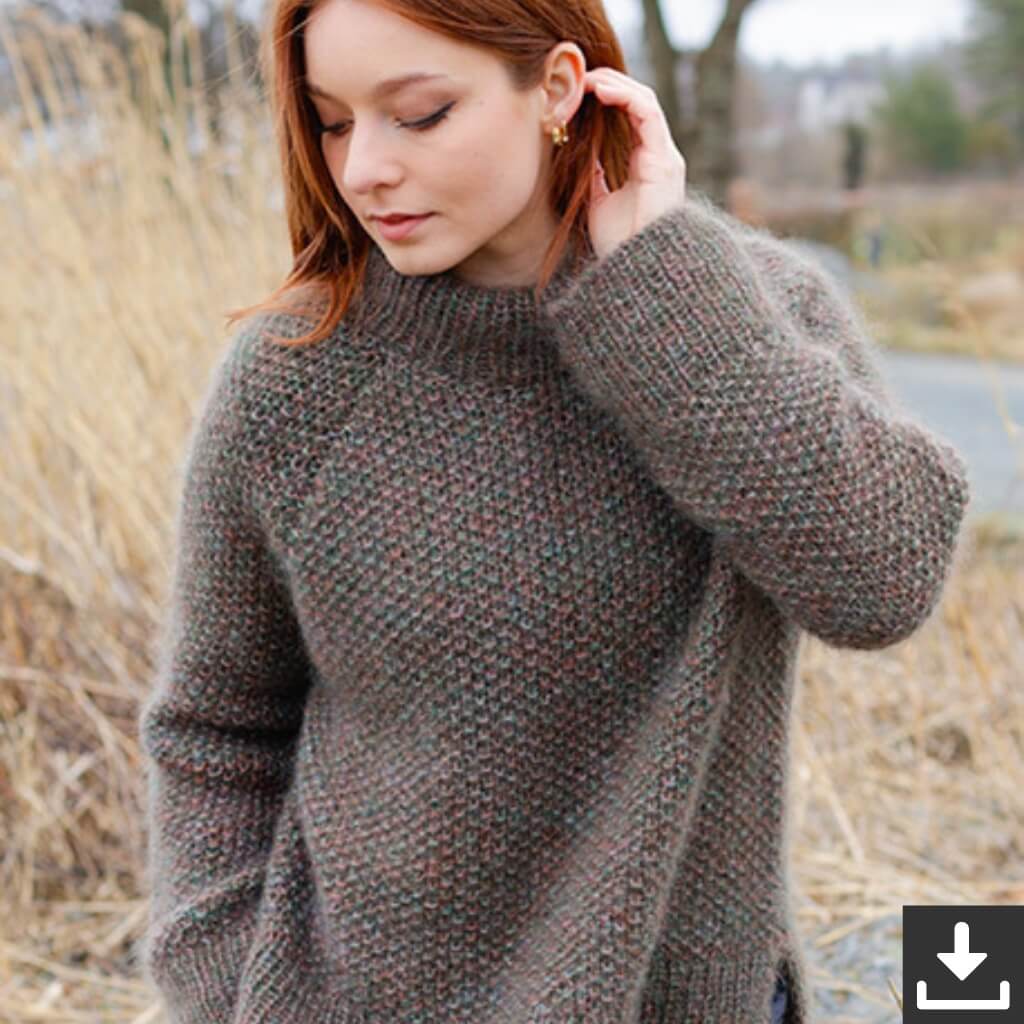 Drops Design Pattern Pullover Forest Trails Sweater Strickset - Drops (PDF) bei bei bei bei bei bei bei bei Lieblingsgarn
