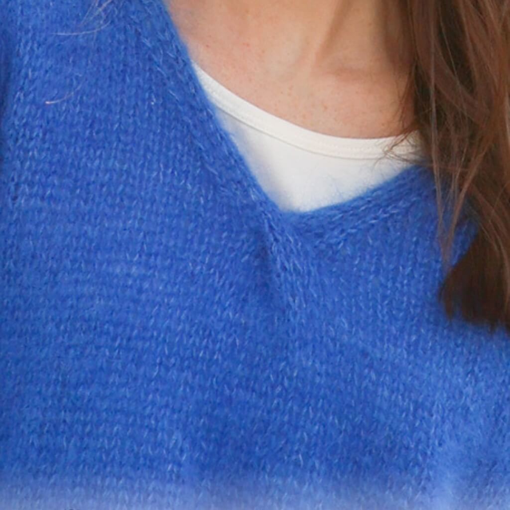 Drops Design Pattern Pullover Cornflowers Blues Strickset - Drops (PDF) bei bei bei bei bei bei bei bei bei bei Lieblingsgarn