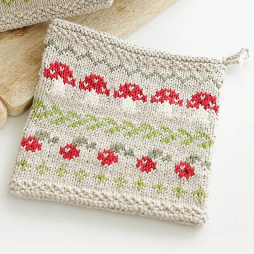 Drops Design Pattern Topflappen im Pilzdesign Strickset - Drops (PDF) bei bei bei bei bei bei bei bei bei bei Lieblingsgarn