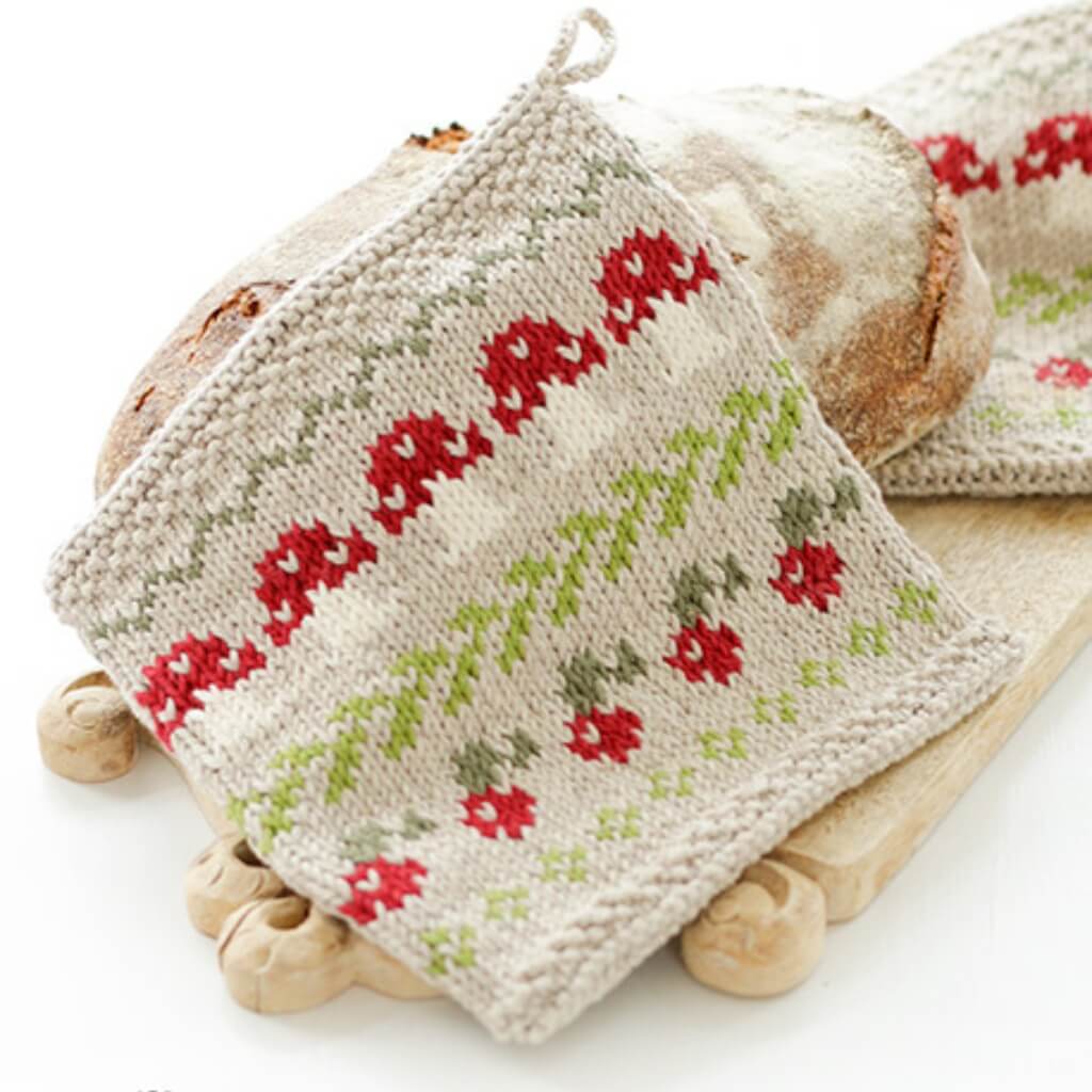Drops Design Pattern Topflappen im Pilzdesign Strickset - Drops (PDF) bei bei bei bei bei bei bei bei bei bei Lieblingsgarn