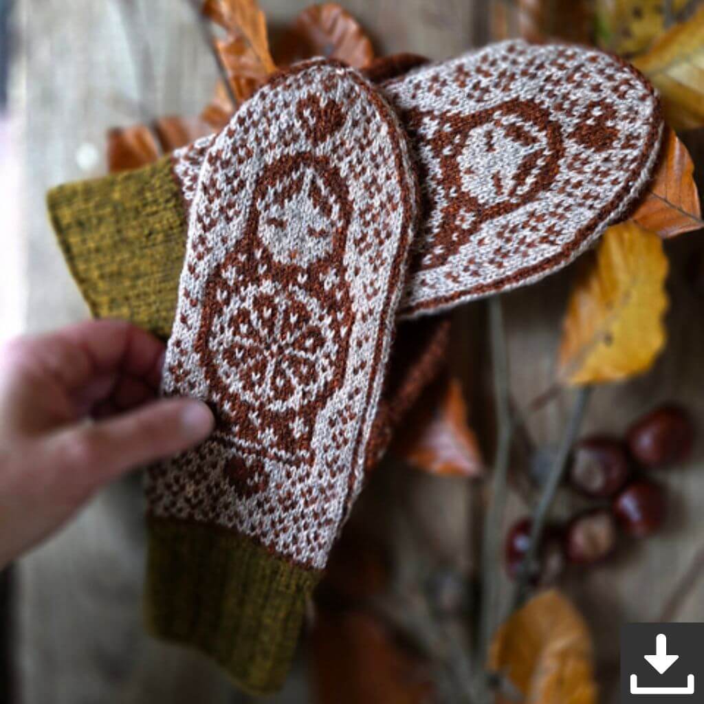 Ducathi Pattern Babushka Fäustlinge Strickanleitung - Ducathi (PDF) bei bei bei bei bei bei bei bei bei bei Lieblingsgarn