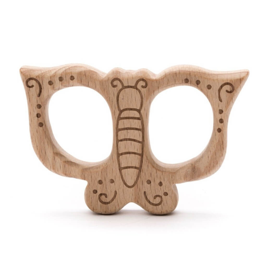 Durable Baby Beißring Schmetterling aus Holz bei bei bei bei bei bei bei bei bei bei Lieblingsgarn