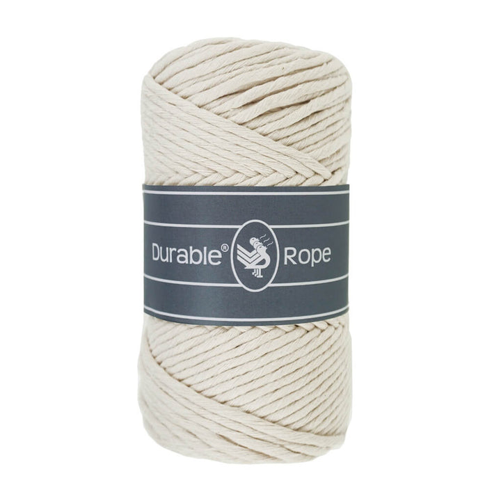 Durable Makramee Garn 3 mm x 75 m, Farbe 0326 Ivory – Baumwolle und Polyester bei Lieblingsgarn