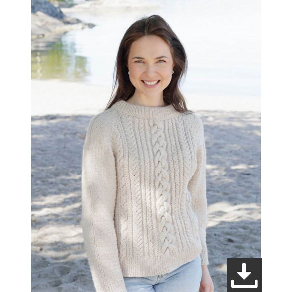 Drops Design Pattern Damen Pullover Echo River Strickanleitung - Drops (PDF) bei bei bei bei bei bei bei bei Lieblingsgarn