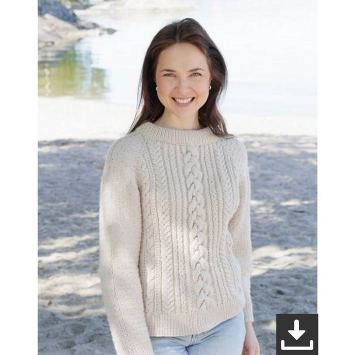 Drops Design Pattern Damen Pullover Echo River Strickanleitung - Drops (PDF) bei bei bei bei bei bei bei bei Lieblingsgarn