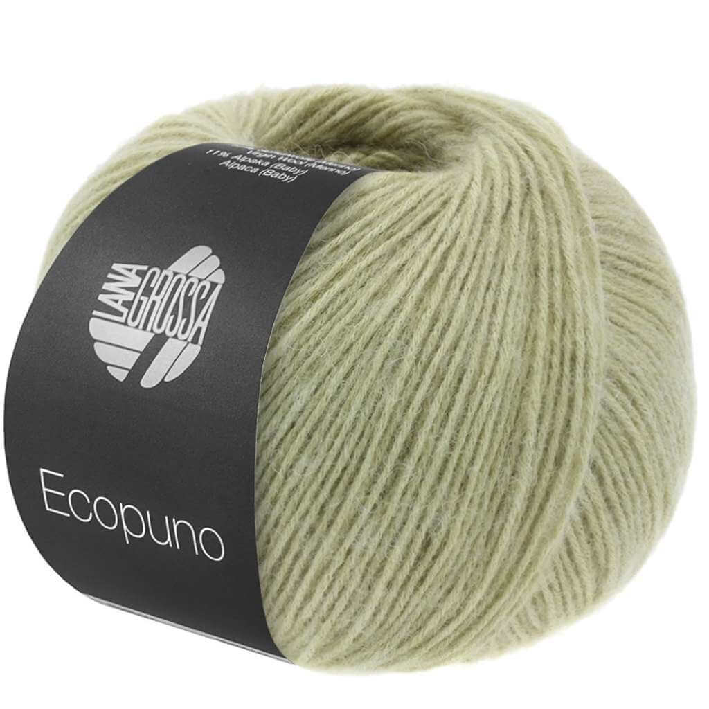 Lana Grossa Ecopuno, Farbe 226 Heugrün – Alpaka, Baumwolle und Merino bei Lieblingsgarn