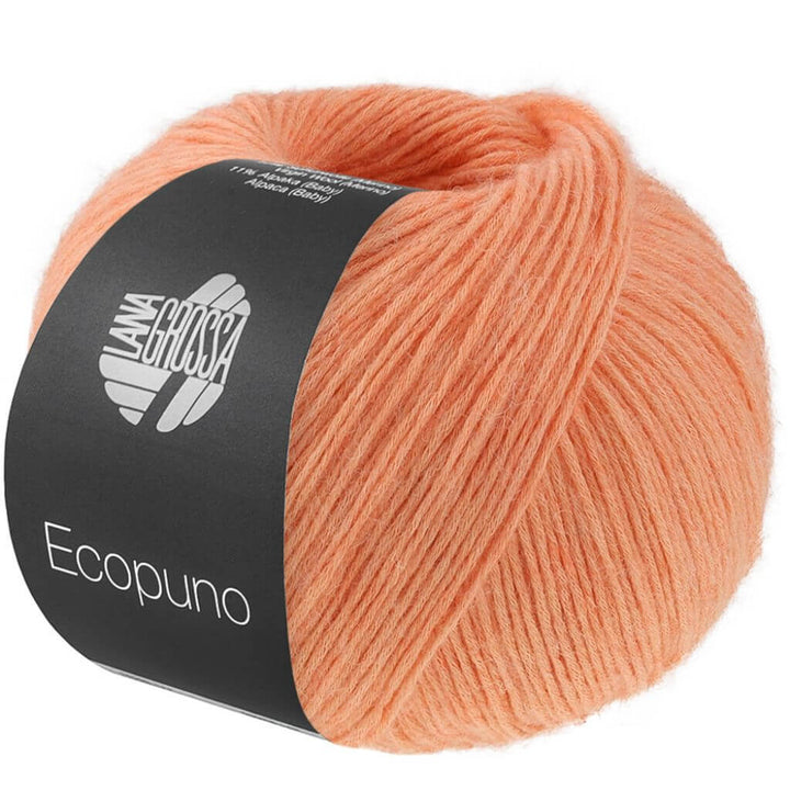 Lana Grossa Ecopuno, Farbe 229 Lachsorange – Alpaka, Baumwolle und Merino bei Lieblingsgarn