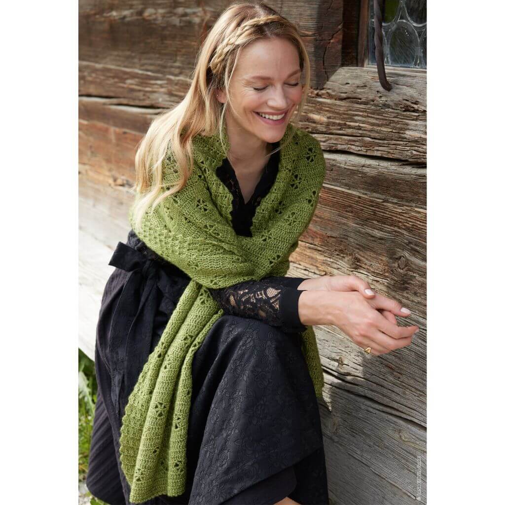 Lana Grossa Pattern Lochmuster Schal Häkelset - Lana Grossa (PDF) bei bei bei bei bei bei bei bei bei bei bei Lieblingsgarn