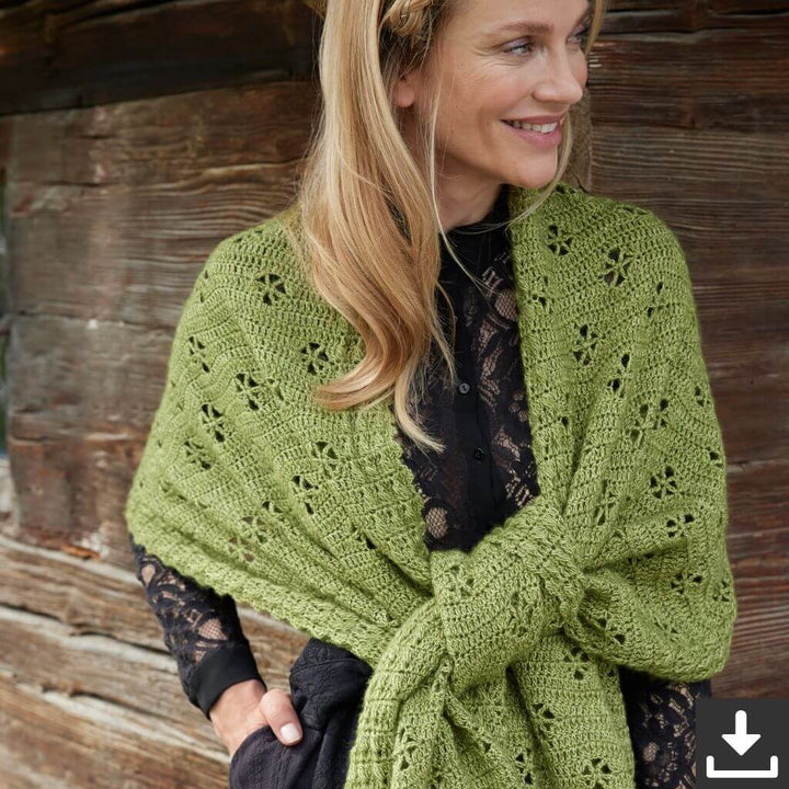 Lana Grossa Pattern Lochmuster Schal Häkelset - Lana Grossa (PDF) bei bei bei bei bei bei bei bei bei bei bei Lieblingsgarn