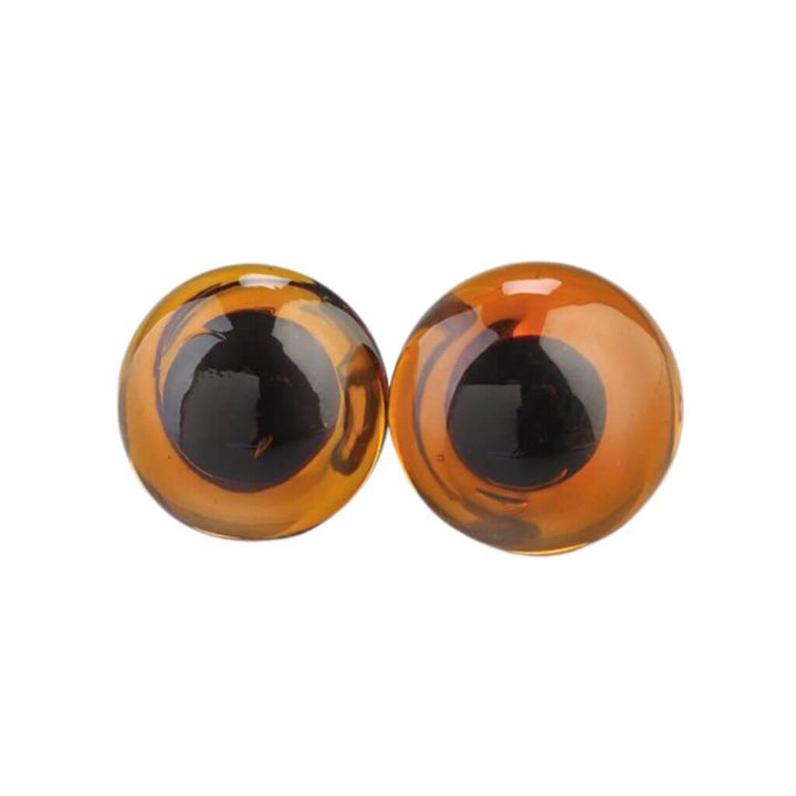 efco creative efco braune Tieraugen mit Öse, Farbe 8 – Glas bei Lieblingsgarn