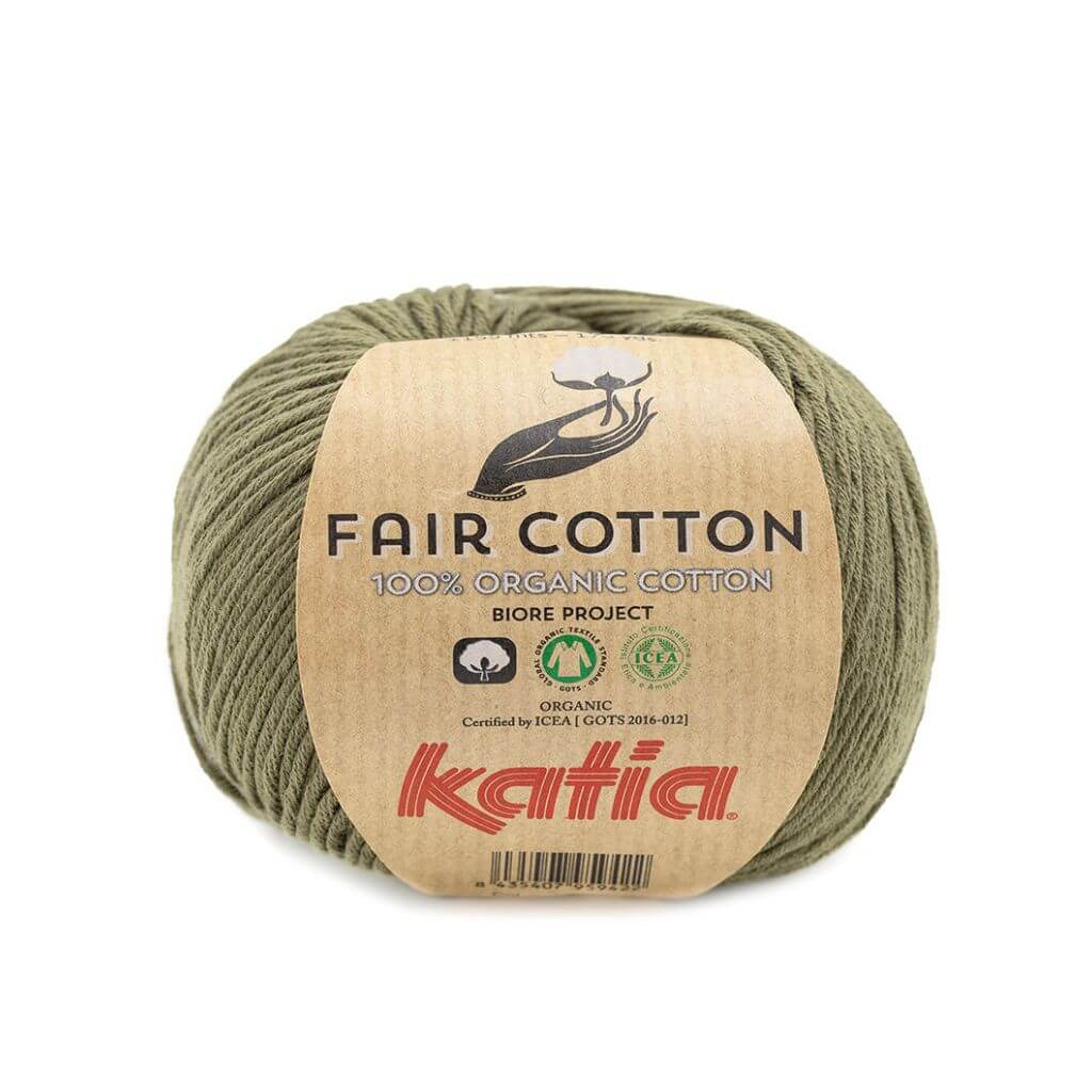 Katia Fair Cotton, Farbe 36 Khaki – Baumwolle bei Lieblingsgarn