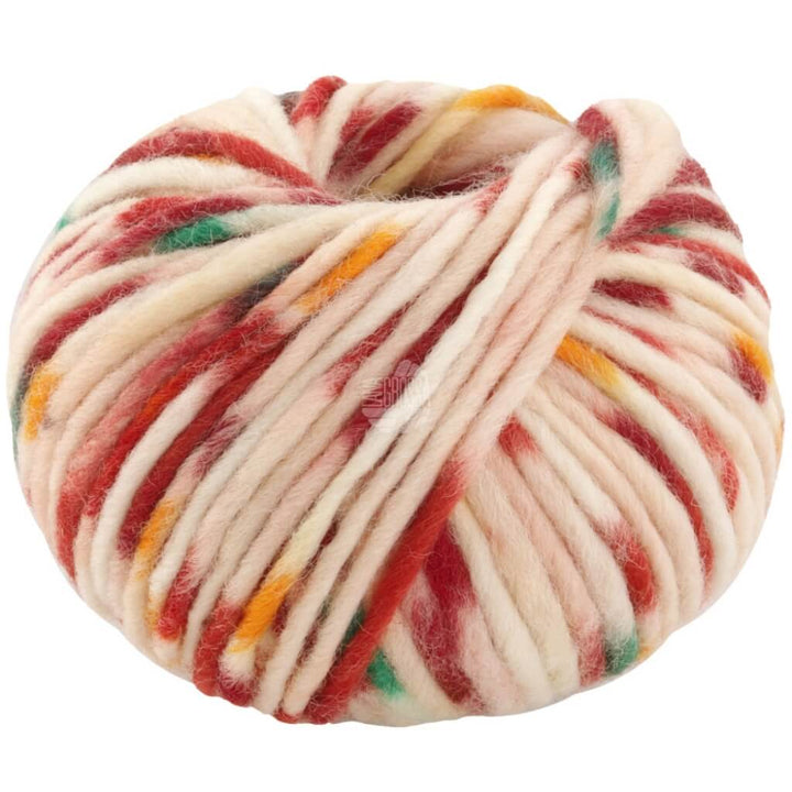 Lana Grossa Feltro Macchiato, Farbe 541 Creme/Rost/Orange/Schokobraun – Schurwolle bei Lieblingsgarn