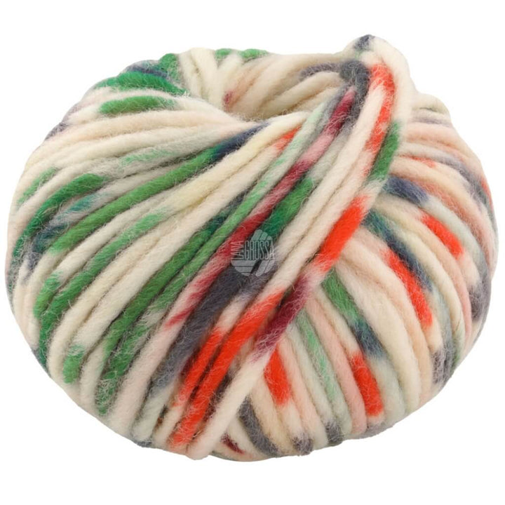 Lana Grossa 542 - Rohweiß/Rost/Burgund/Opalgrün/Dunkelgrau Lana Grossa Feltro Macchiato bei bei bei bei bei bei Lieblingsgarn