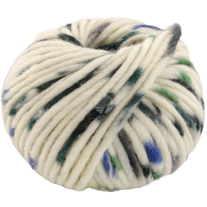 Lana Grossa 543 - Rohweiß/Blau/Grün/Petrol/Waldgrün/Grau Lana Grossa Feltro Macchiato bei bei bei bei bei bei Lieblingsgarn