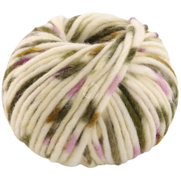 Lana Grossa 544 - Rohweiß/Flieder/Taupe/Dunkeloliv Lana Grossa Feltro Macchiato bei bei bei bei bei bei bei bei Lieblingsgarn