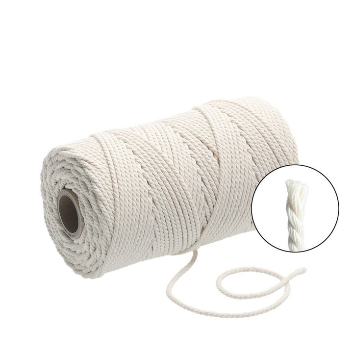 Filani Lieblingsgarn - Makramee Garn 3 mm x 120 m gedreht, Farbe Nature – Baumwolle bei Lieblingsgarn