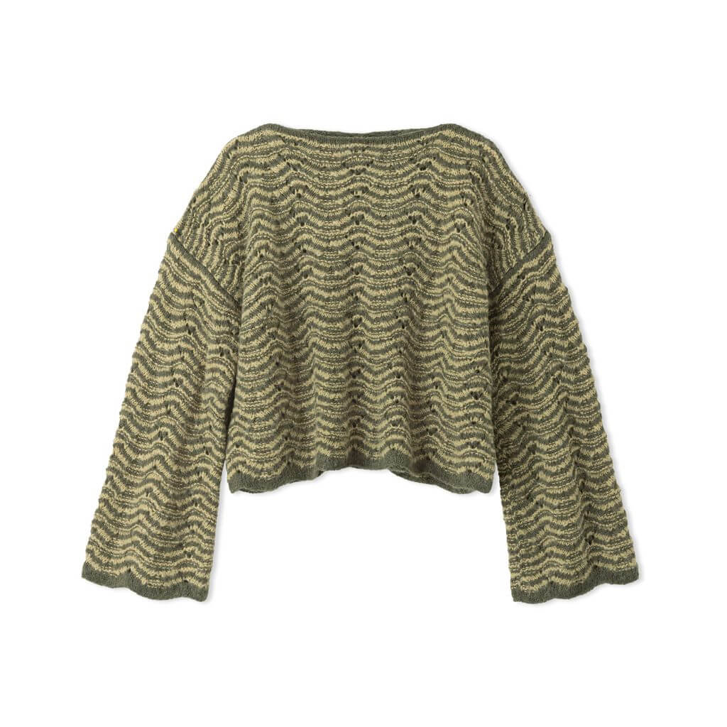 Lana Grossa Pattern Pullover im zweifarbigen Ajourwellenmuster Strickanleitung - Lana Grossa (Heft) bei bei Lieblingsgarn