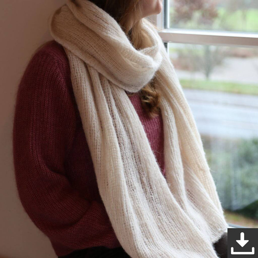 Frau Riedel strickt Schal Cloud Scarf Strickanleitung - Frau Riedel strickt (PDF) bei bei bei bei bei bei bei Lieblingsgarn