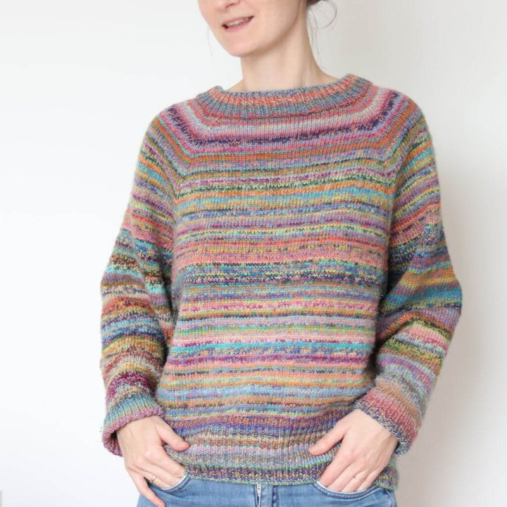 Frau Riedel strickt Happy Sweater Maxi Strickanleitung - Frau Riedel strickt (PDF) bei bei bei bei bei bei Lieblingsgarn