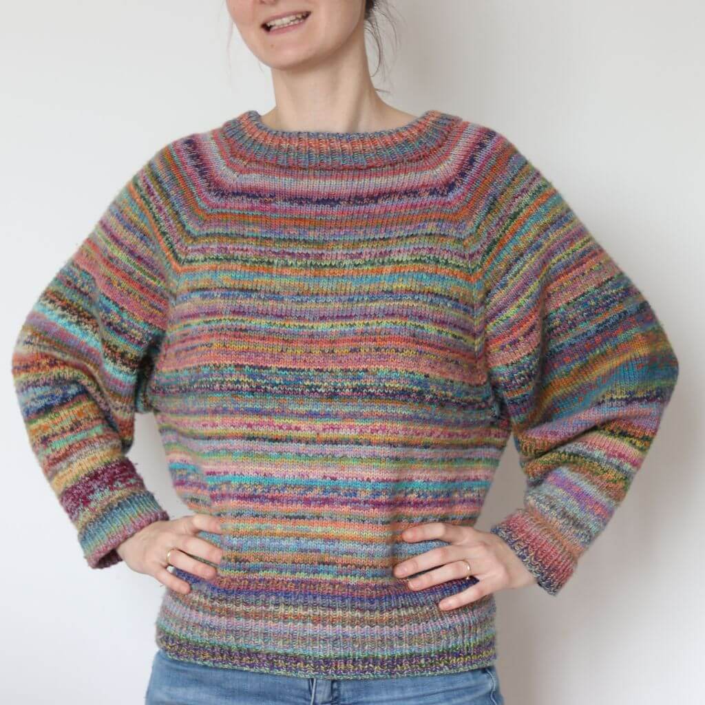 Frau Riedel strickt Happy Sweater Maxi Strickanleitung - Frau Riedel strickt (PDF) bei bei bei bei bei bei Lieblingsgarn