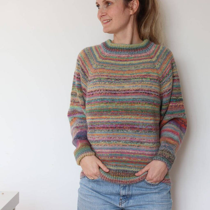 Frau Riedel strickt Happy Sweater Maxi Strickanleitung - Frau Riedel strickt (PDF) bei bei bei bei bei bei Lieblingsgarn