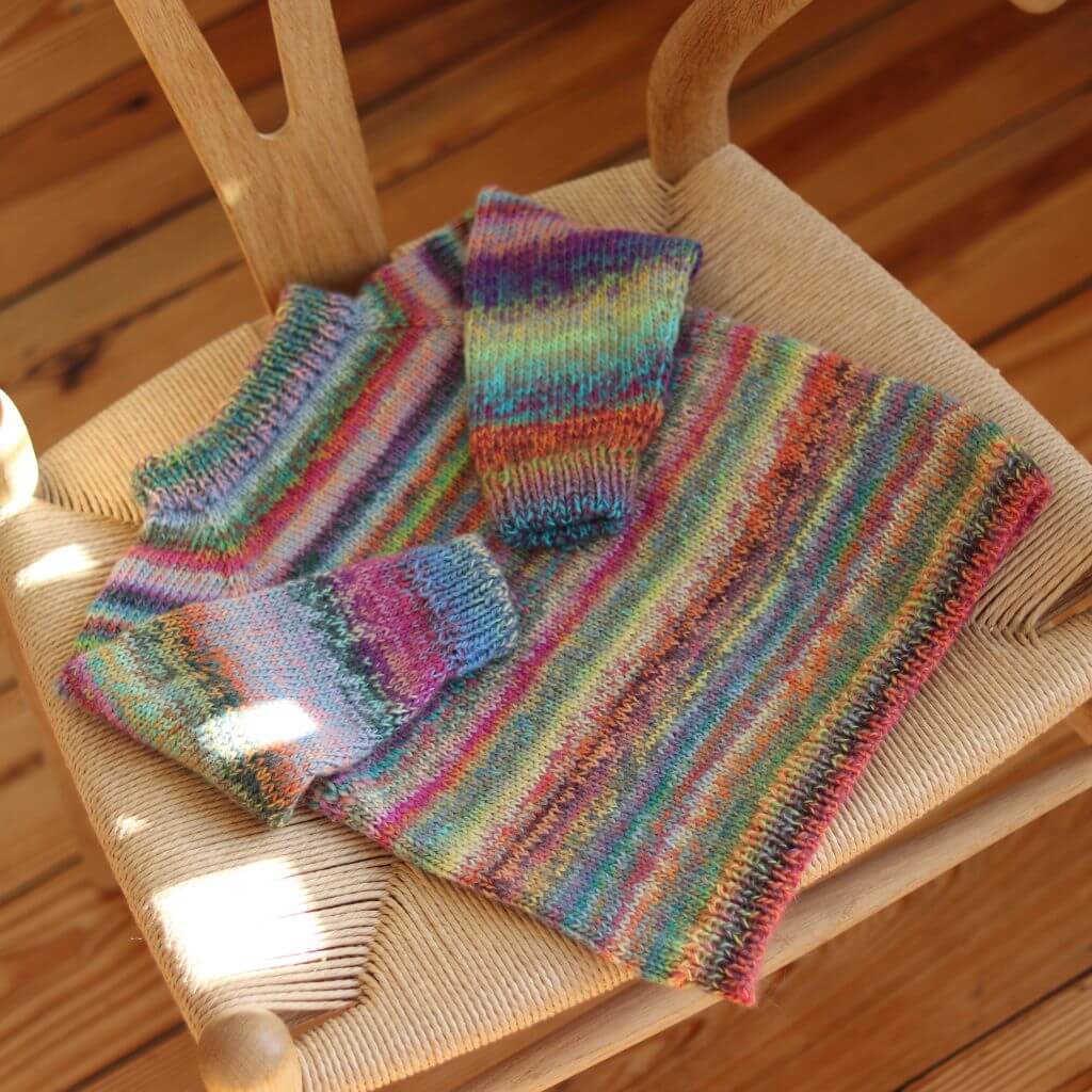 Frau Riedel strickt Happy Sweater Mini Strickanleitung - Frau Riedel strickt (PDF) bei bei bei bei bei bei Lieblingsgarn