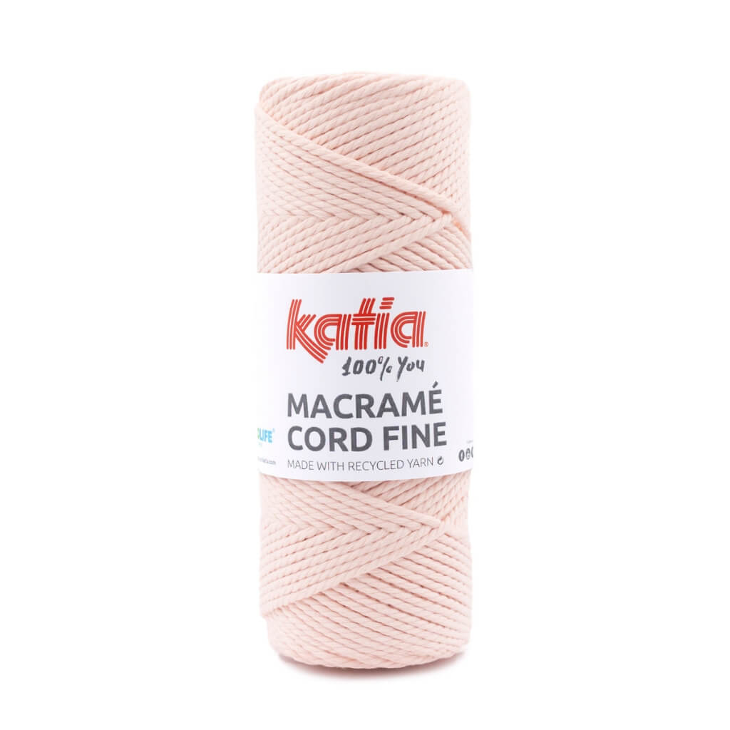 Katia Macramé Cord Fine 2,5 mm, Farbe 217 Salmon Claro – Baumwolle und Polyester bei Lieblingsgarn