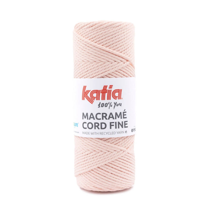 Katia Macramé Cord Fine 2,5 mm, Farbe 217 Salmon Claro – Baumwolle und Polyester bei Lieblingsgarn